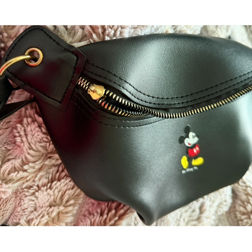 Disney Black Fanny Pack Bag with Mickey Mouse - Picture 12 of 12